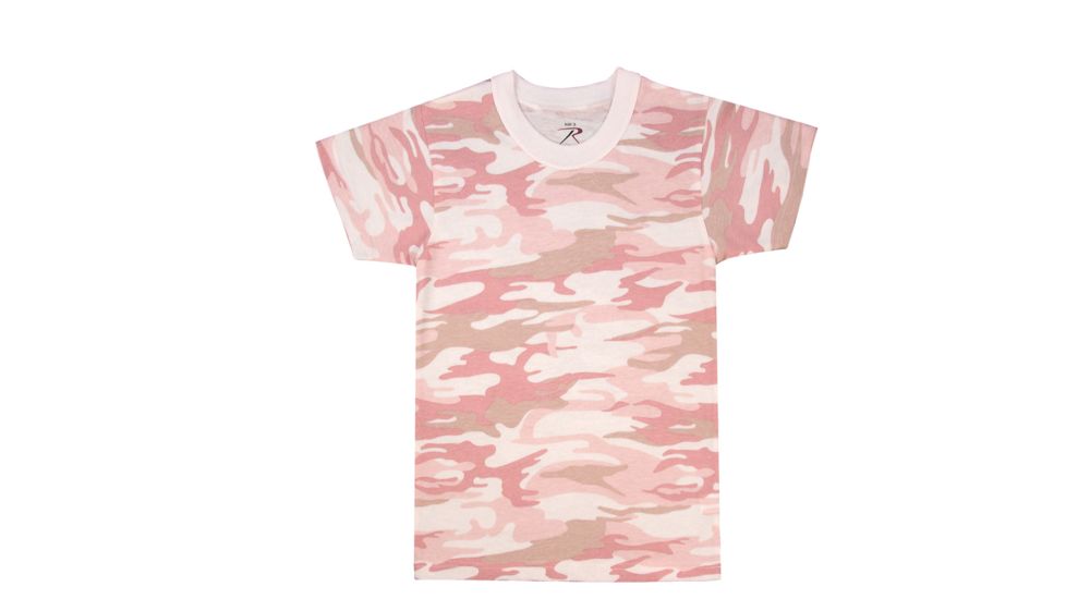 Rothco Kids Camo T-Shirts, Baby Pink Camo, M, 6397-BabyPinkCamo-M