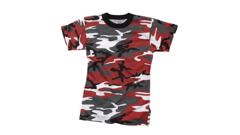 Rothco Kids Camo T-Shirts, Red Camo, Small, 66700-RedCamo-S