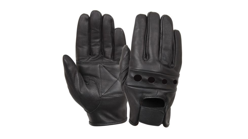 Rothco Leather Motorcycle Gloves, Small, 4418-S