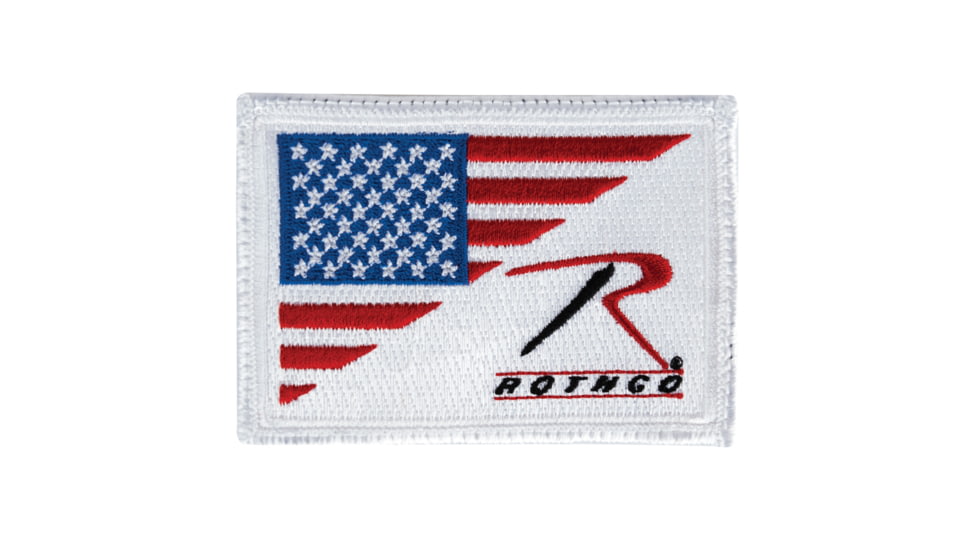 Rothco Logo US Flag Patch, Red/White/Blue, 19530-RedWhiteBlue