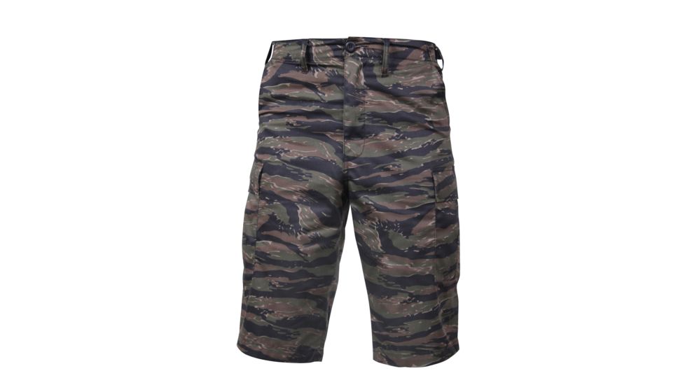 Rothco Long Length Camo BDU Short, Tiger Stripe Camo, L, 7867-TigerStripeCamo-L