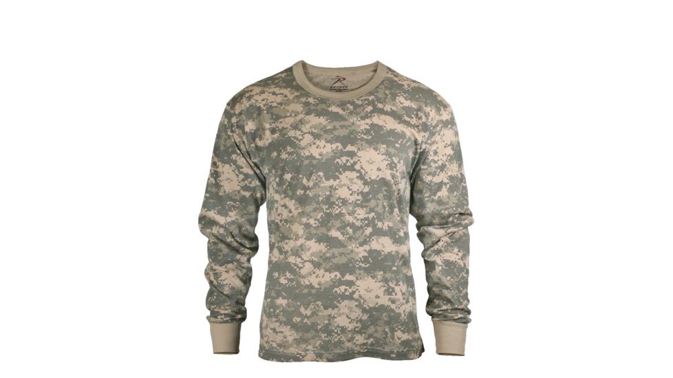 Rothco Long Sleeve Digital Camo T-Shirts, ACU Digital Camo, XL, 6385-ACUDigitalCamo-XL