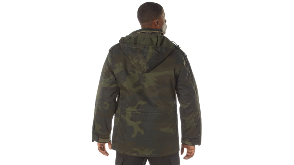 Rothco M-65 Camo Field Jacket, 3XL, Camo, 12087-MidnightWoodlandCamo-3XL