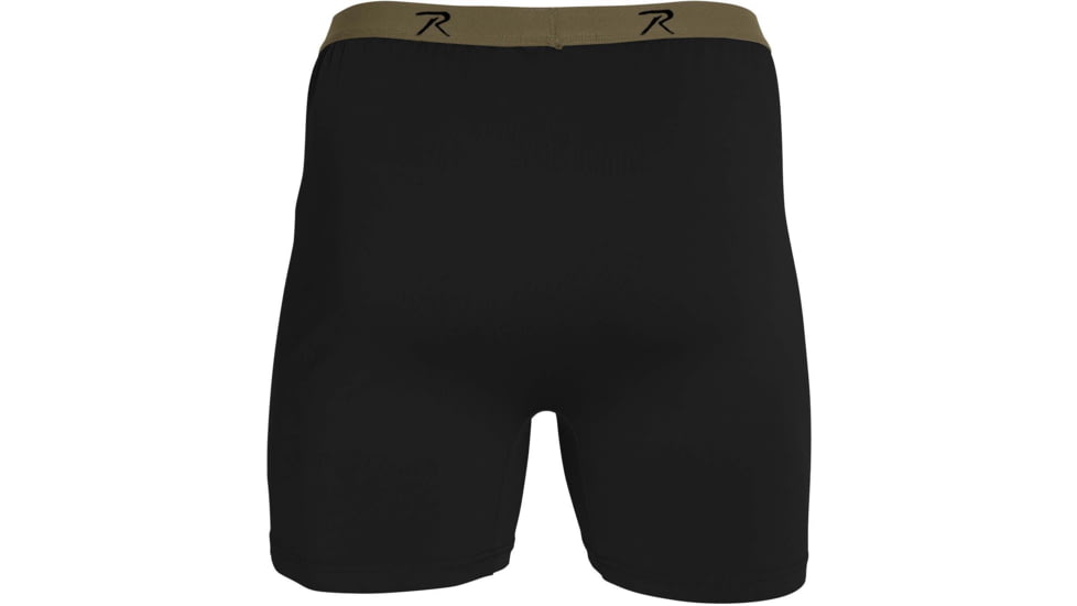 Rothco Moisture Wicking Performance Boxer Shorts - Mens, Black, Medium, 3834-Black-M