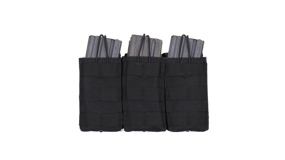 Rothco MOLLE Open Top Triple Mag Pouch, Black, 41005-Black