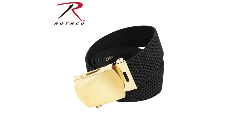 Rothco Nylon Web Belt, Gold, 54, 4624-Gold-54