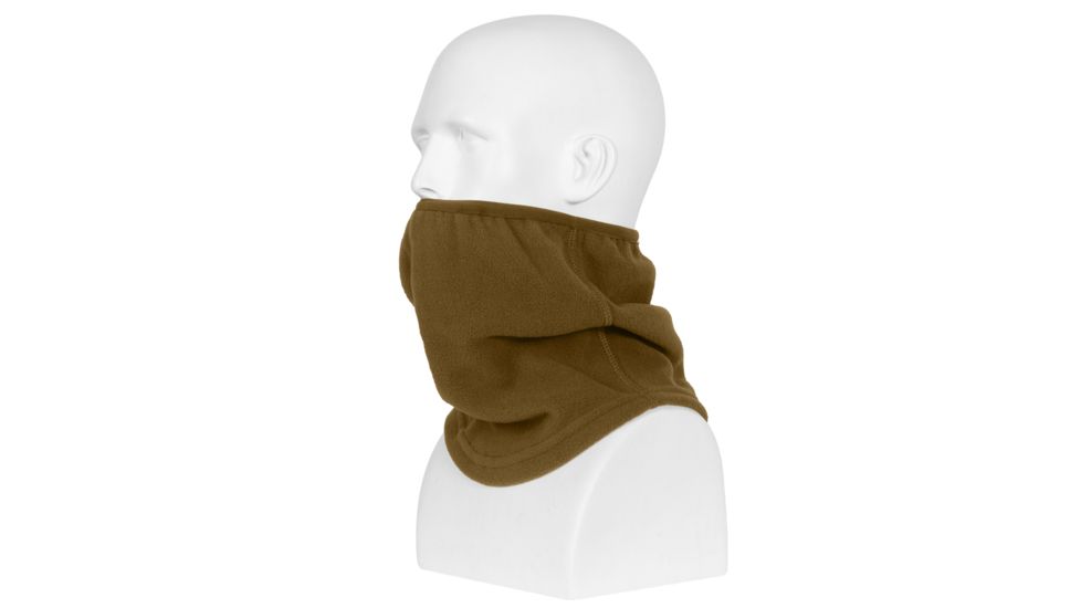 Rothco Polar Fleece Contoured Elastic Neck Gaiter, Coyote Brown, 5579-CoyoteBrown