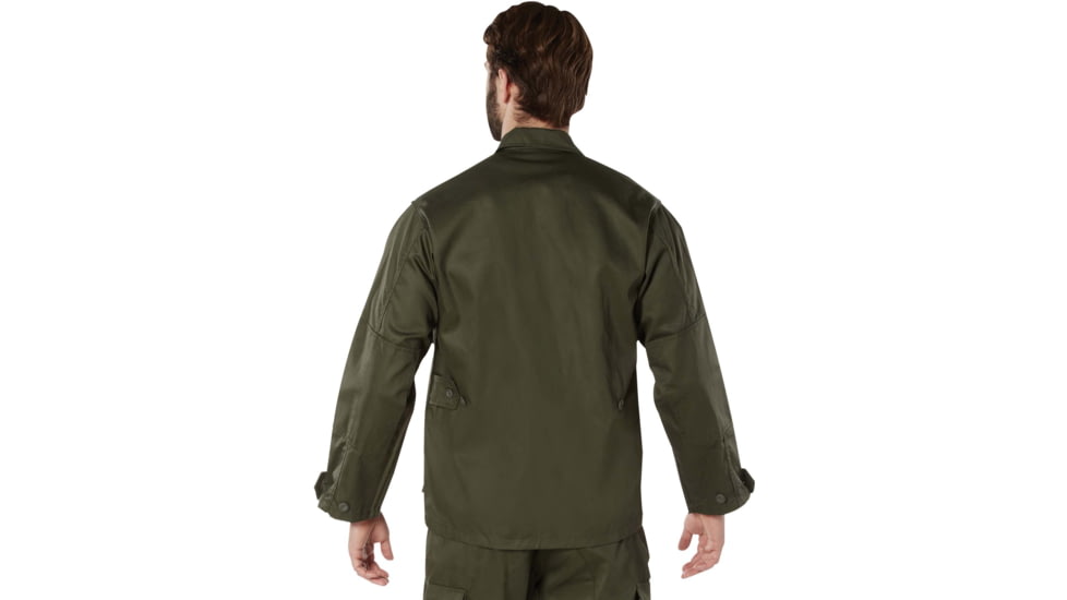 Rothco Poly/Cotton Twill Solid BDU Shirts, Olive Drab, XL, 7837-XL