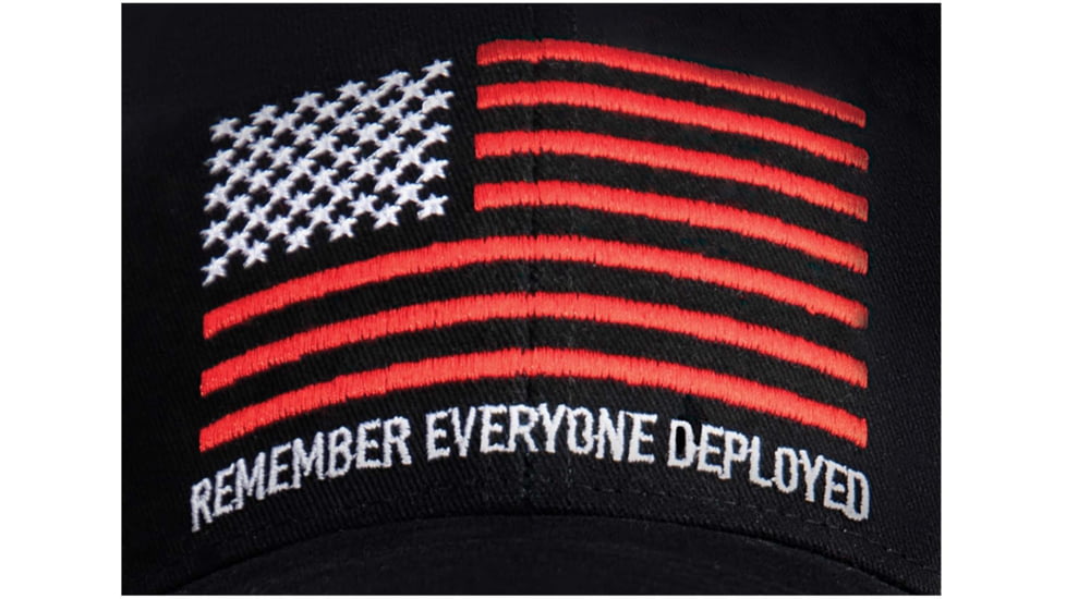Rothco R.E.D. Remember Everyone Deployed Low Profile Cap - Mens, One Size, Black, 49641-Black