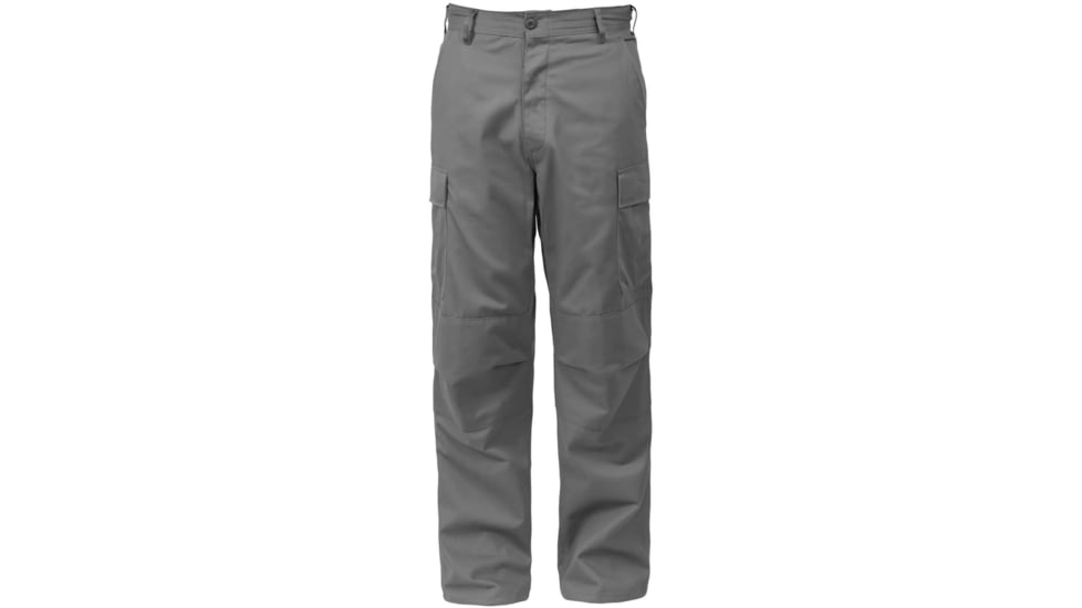Rothco Relaxed Fit Zipper Fly BDU Pants, Grey, Small, 27-31 Waist, 29400-Grey-S27-31Waist