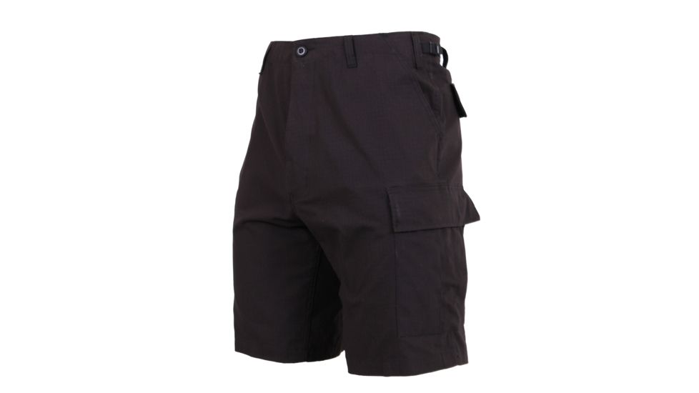 Rothco Rip-Stop BDU Shorts, Black, M, 7047-Black-M