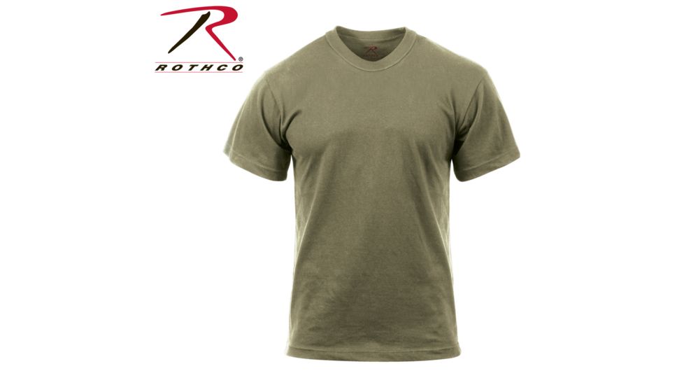 Rothco Solid Color 100% Cotton T-Shirt, AR 670-1 Coyote Brown, L, 2934-AR670-1CoyoteBrown-L