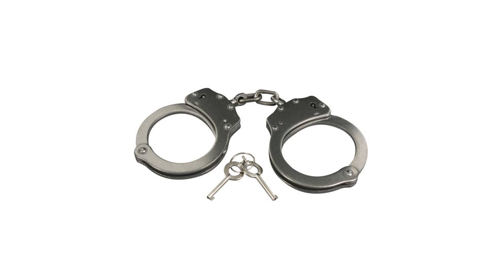 Rothco Stainless Steel Handcuffs, Silver, 10588-Silver