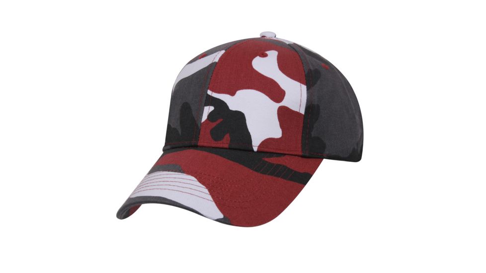 Rothco Supreme Camo Low Profile Cap, Red Camo, 7955-RedCamo
