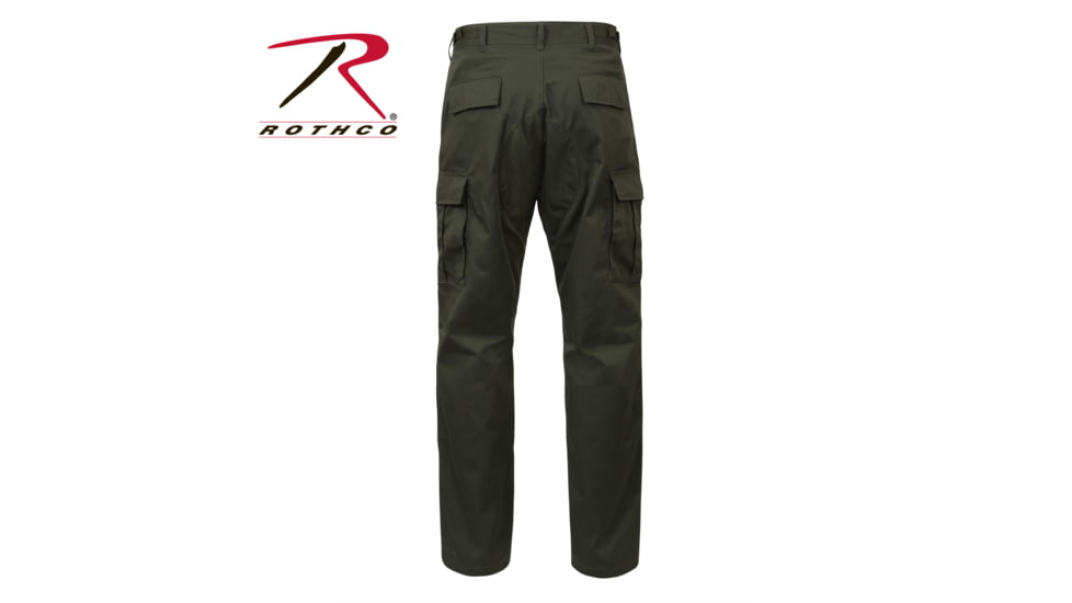 Rothco Tactical BDU Cargo Pants, Black, Medium, Short, 7971-Black-M-Short31-35Waist2612-2912Length