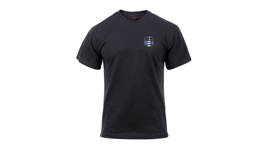 Rothco Thin Blue Line Shield T-Shirt, XL, 2937-XL