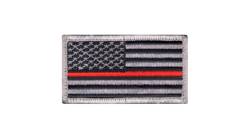 Rothco Thin Red Line US Flag Patch - Hook Back, 18889