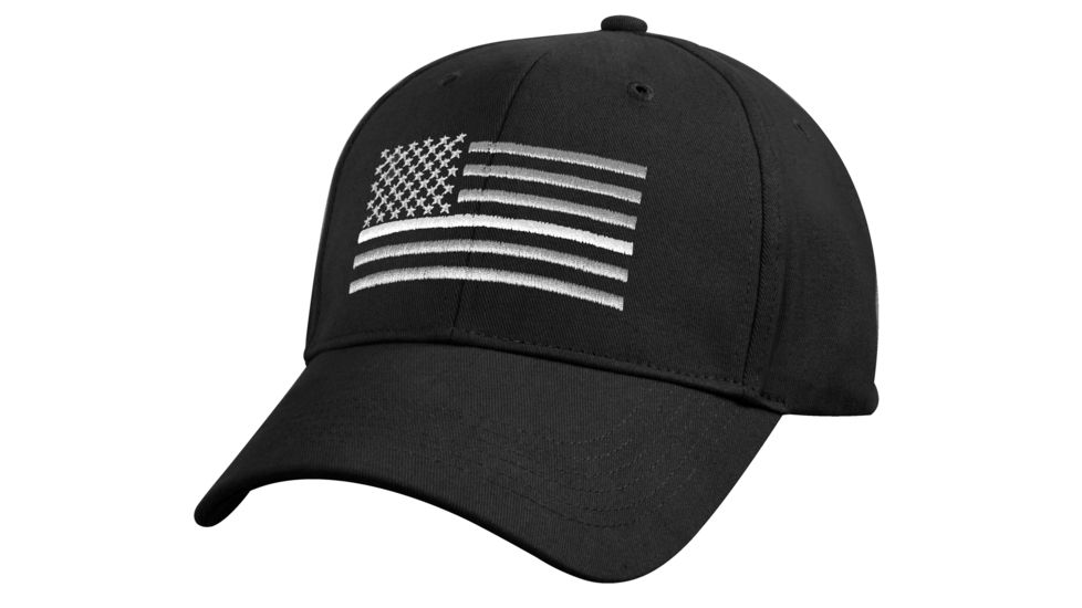 Rothco Thin White Line Flag Low Pro Cap