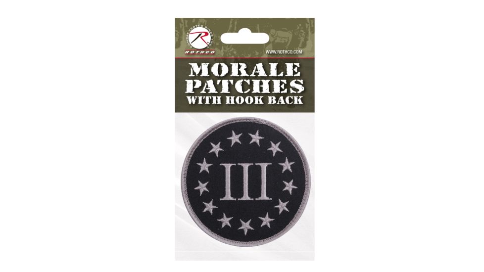 Rothco Three Percenter Patch, Header Card, P73199-HeaderCard