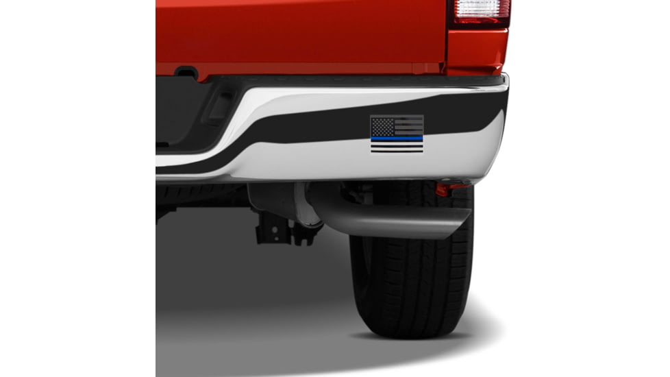 Rothco Transparent Thin Blue Line Flag Decal, Large, 12931-L