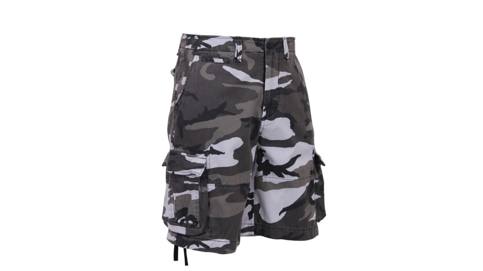Rothco Vintage Camo Infantry Utility Shorts, City Camo, XL, 2525-CityCamo-XL