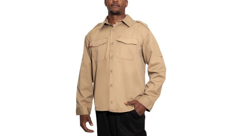 Rothco Vintage Fatigue Shirt - Mens, Khaki, 2XL, 2557-Khaki-2XL