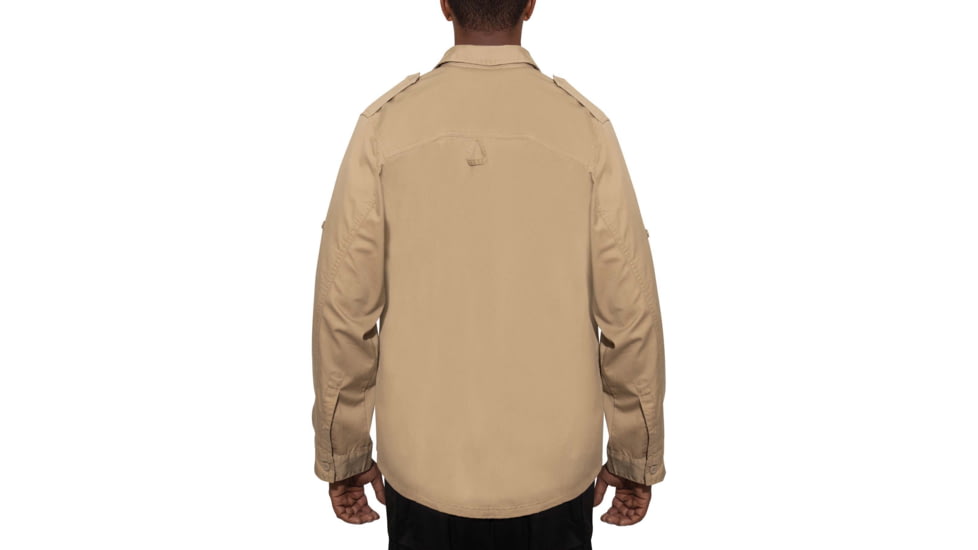 Rothco Vintage Fatigue Shirt - Mens, Khaki, 2XL, 2557-Khaki-2XL