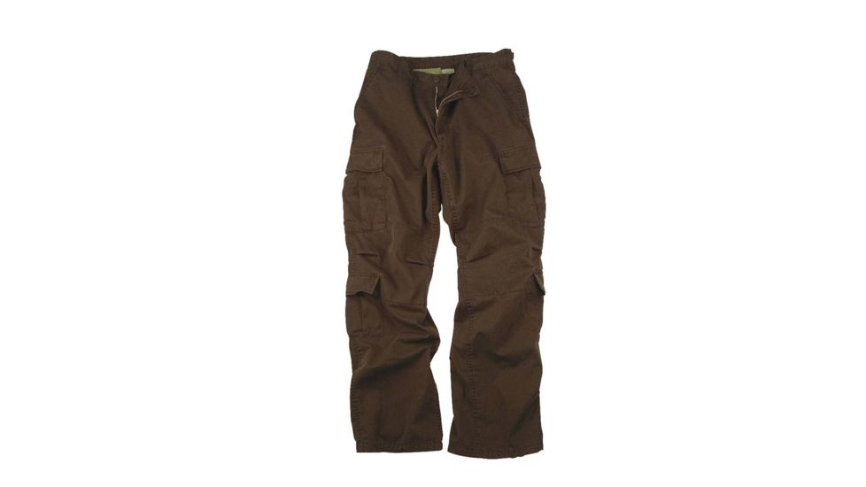 Rothco Vintage Paratrooper Fatigue Pants, Brown, Small, 2562-Brown-S