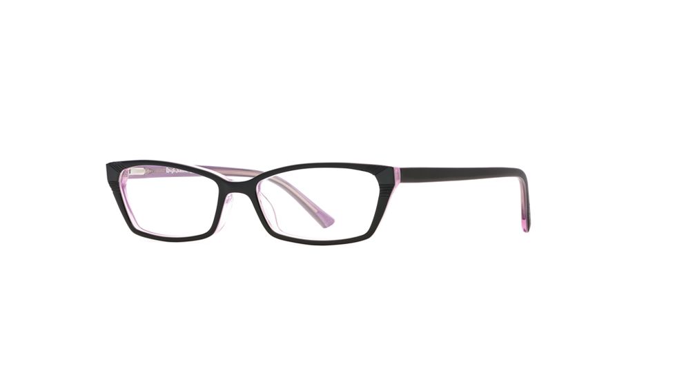 Rough Justice RJ Miss Deco SERJ MISD00 Progressive Prescription Eyeglasses - Black Rose SERJ MISD005240 BK