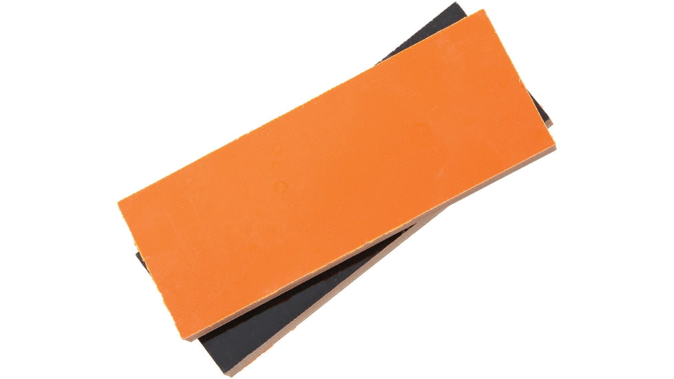 Rough Rider Custom Shop Scales, Handle Scales, 4in X 1.5in X .25in, G10 Handle, Orange And Black, Contains Two Slabs, Has Been Ground To Show Layers, Black, RR1879 / #34 &amp; ORANGE G-10