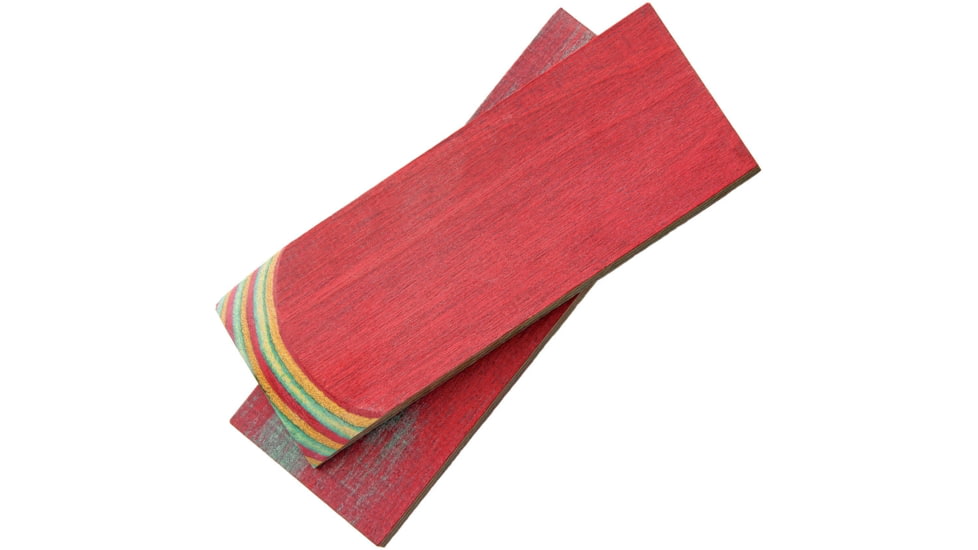 Rough Rider Custom Shop Scales, Handle Scales, 4in X 1.5in X .25in, Pakkawood Handle, Contains Two Slabs, Has Been Ground To Show Layers, RR1877 /WOOD SLABS