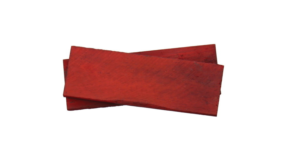 Rough Rider Handle Scales Smooth Bone, 3in X 1in, Red Smooth Bone Construction, RED SMOOTH BONE 3in X 1"