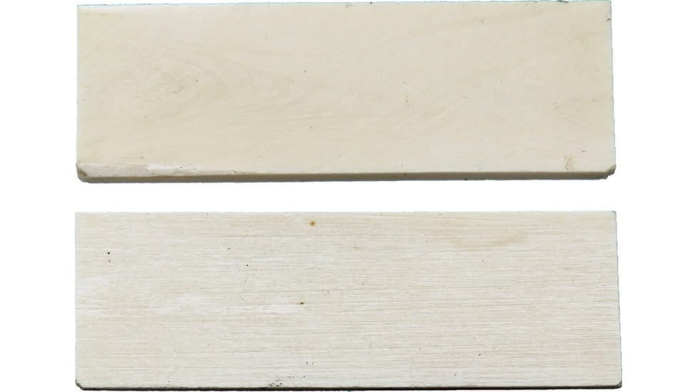 Rough Rider Handle Scales Smooth Bone, 3in X 1in, White Smooth Bone Construction, WHITE SMOOTH 3in X 1"