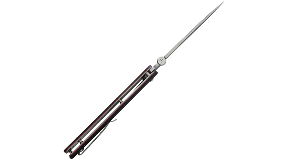 Rough Rider Linerlock G10 Folding Knife, 4.88in Satin SS Blade, Black G10 Handle, Thumb Stud, Pocket Clip, K1910