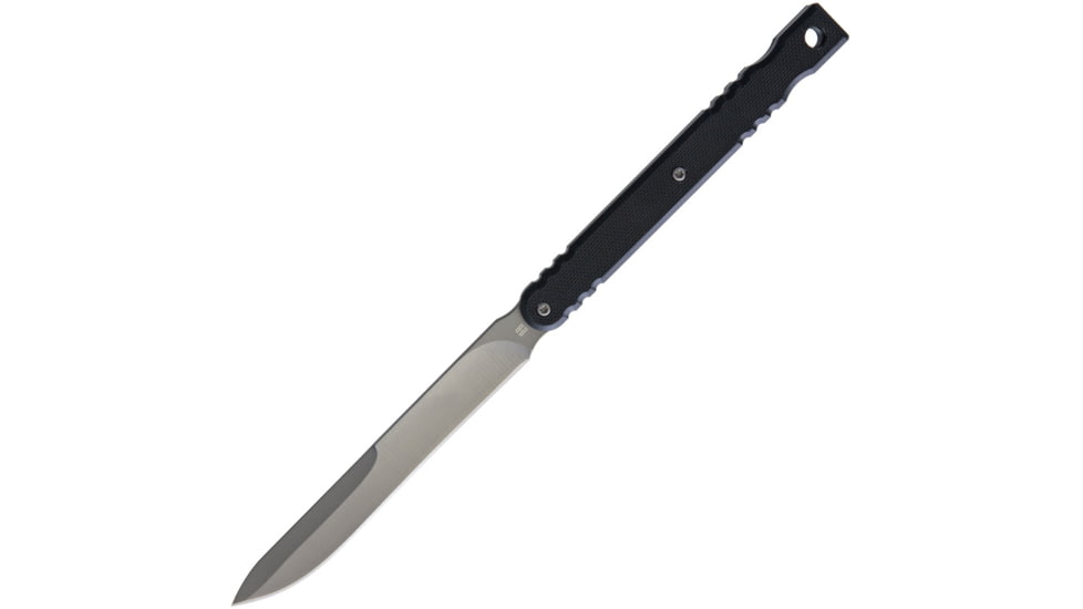 Rough Rider Spike Knife, 8.5in Overall, 4in Gray Titanium Coated SS Blade, Black G10 Handle, Black Nylon Sheath, H0501