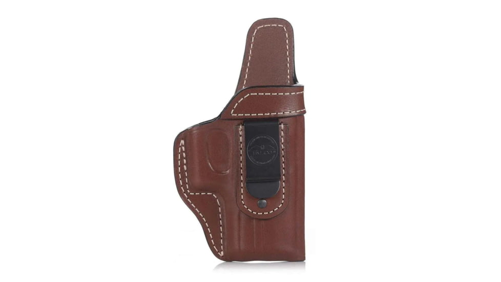 Rounded Premium Leather Open-Top Iwb Holster, FLC-HELLCAT-BR-RH-VAR