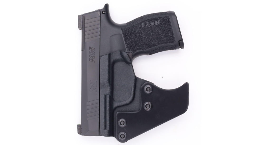 Rounded Springfield Hellcat /Hellcat OSP, AMBI Pocket KYDEX Holster, Black, SFA-HELLCAT-BK-TGPCKT