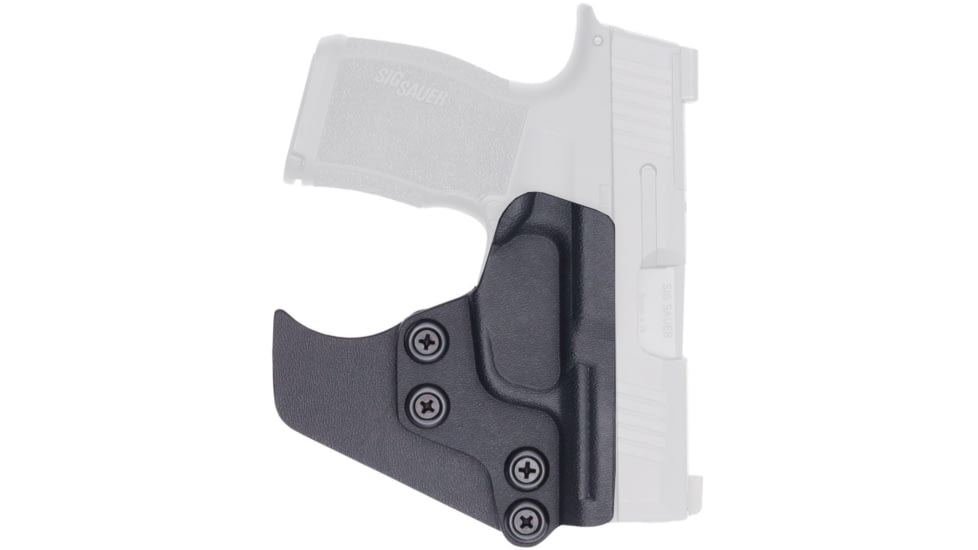 Rounded Springfield Hellcat /Hellcat OSP, AMBI Pocket KYDEX Holster, Black, SFA-HELLCAT-BK-TGPCKT