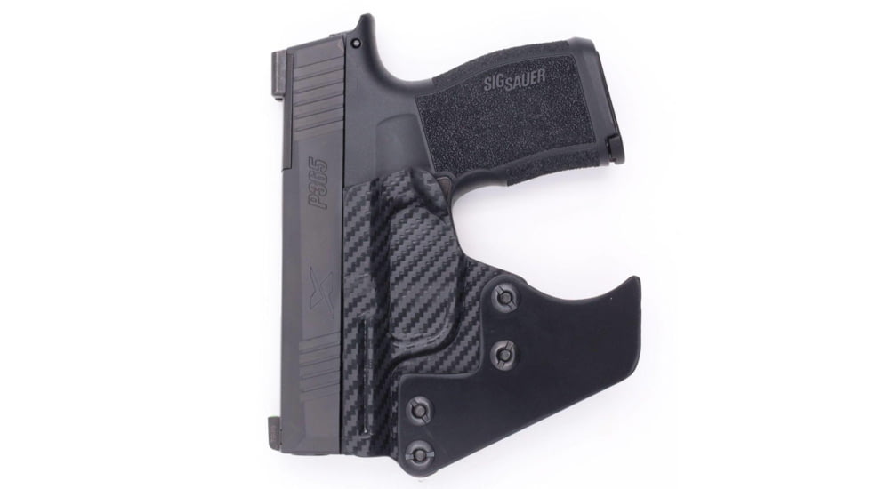 Rounded Springfield Hellcat /Hellcat OSP, AMBI Pocket KYDEX Holster, Carbon Fiber, SFA-HELLCAT-CF-TGPCKT