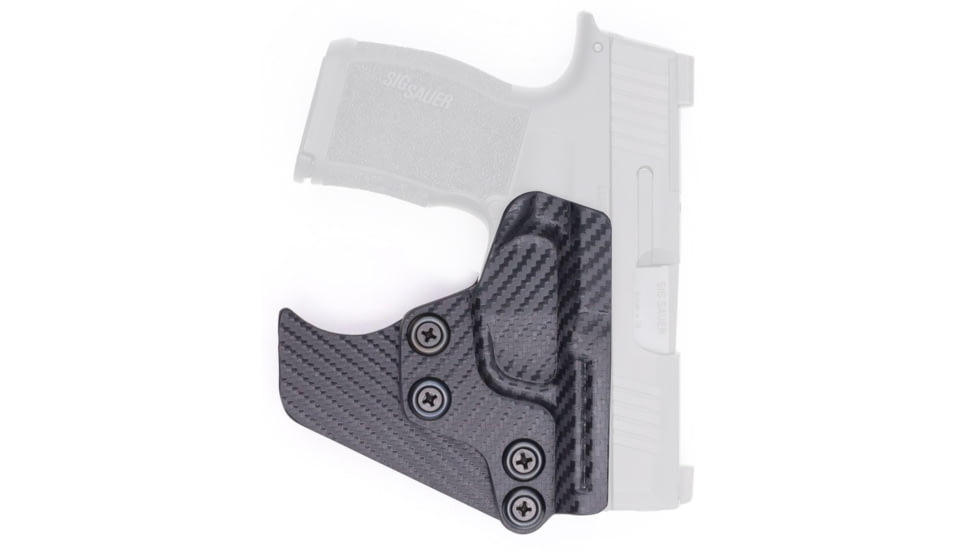 Rounded Springfield Hellcat /Hellcat OSP, AMBI Pocket KYDEX Holster, Carbon Fiber, SFA-HELLCAT-CF-TGPCKT