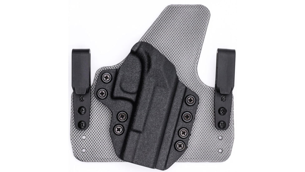 Rounded Tuckable IWB KYDEX/Padded Wide Hybrid Holster, CZ P-10F /P-10C /P-10S, Right Hand, Black, CZU-P10C-BK-RH-WDFOAM