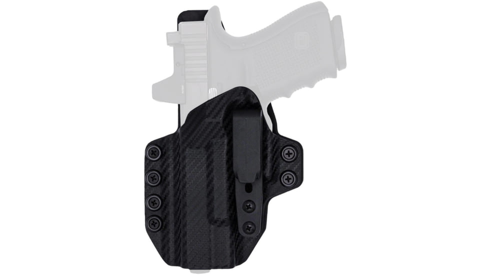 Rounded Tuckable KYDEX Armaloy Hybrid Holster, CZ P10 Compact, Left Hand, Carbon Fiber, CZU-P10C-CF-LH-STPOLY