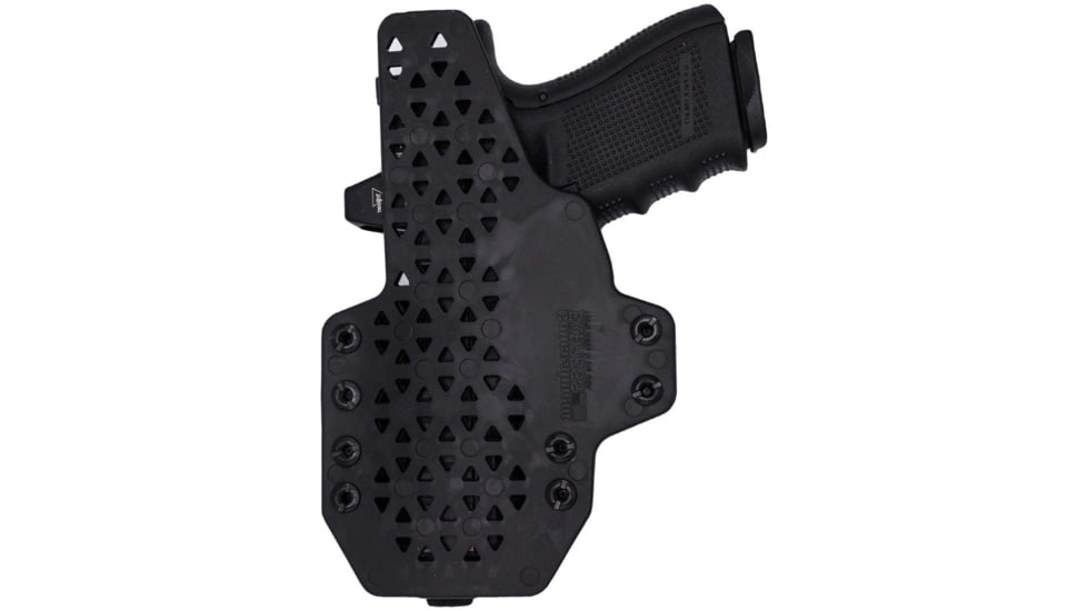 Rounded Tuckable KYDEX Armaloy Hybrid Holster, CZ P10 Compact, Right Hand, Black, CZU-P10C-BK-RH-STPOLY