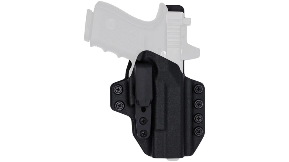 Rounded Tuckable KYDEX Armaloy Hybrid Holster, CZ P10 Compact, Right Hand, Black, CZU-P10C-BK-RH-STPOLY