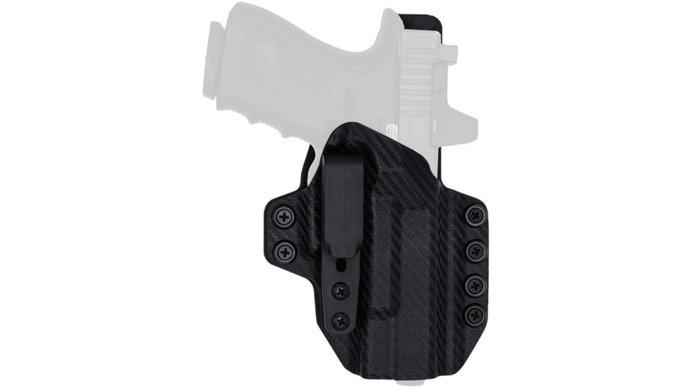 Rounded Tuckable KYDEX Armaloy Hybrid Holster, CZ P10 Compact, Right Hand, Carbon Fiber, CZU-P10C-CF-RH-STPOLY