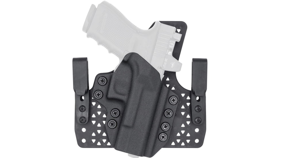 Rounded Wide KYDEX Armaloy Hybrid Holster, CZ P10 Compact, Right Hand, Black, CZU-P10C-BK-RH-WDPOLY