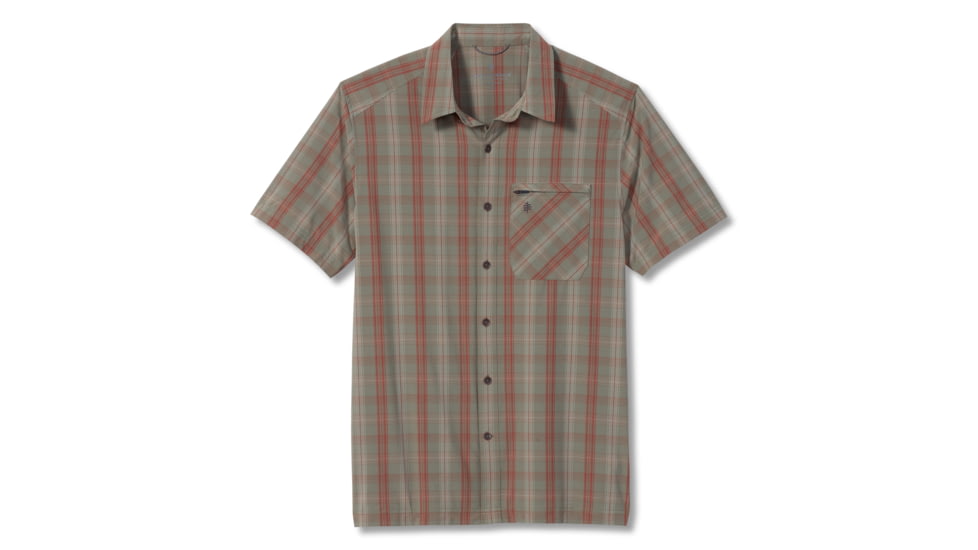 Royal Robbins Spotless Plaid S/S Shirt - Mens, Pebble Gray, S, Y421019-Pebble Gray-S