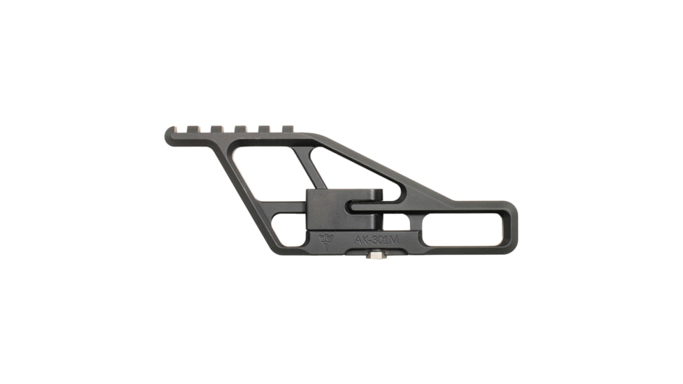 RS Regulate Front Biased Lower, Modular Side Mount, Fits AKM Type Rifles, Matte Finish, Black, Not Compatible with Folding Stocks