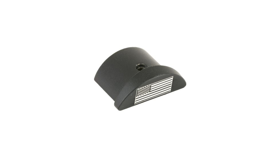 Bastion Glock 43 Flag Grip Plug, Black, BASGL-043GP-BW-USAFLG