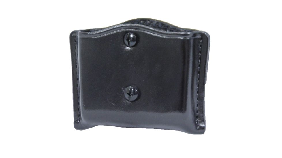 Don Hume Double Stack Leather Snap-On Magazine Pouch, Black, DHD873156